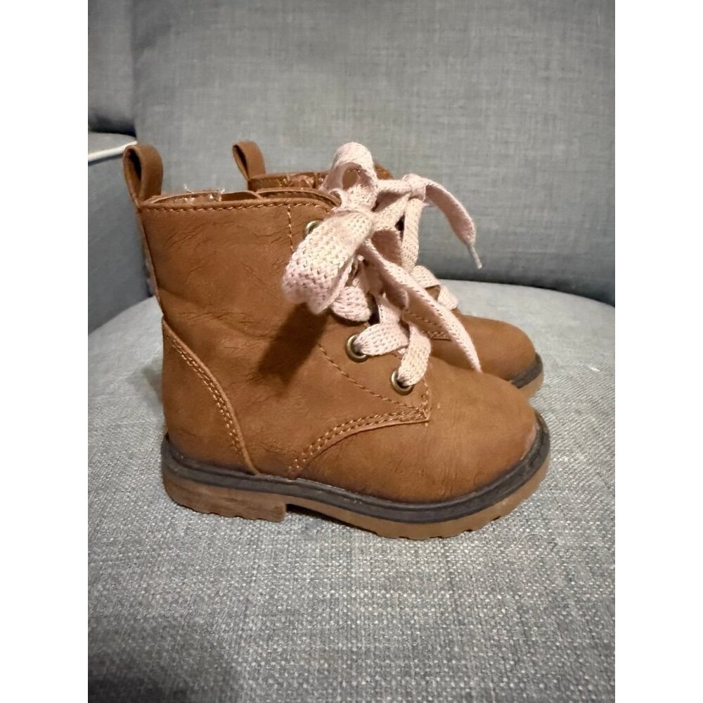 Cat and Jack Giovanna Combat Boots Brown
